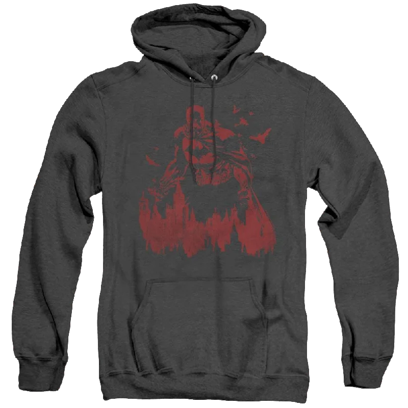 Dc Batman Red Knight - Heather Pullover Hoodie Short Sleeve Top