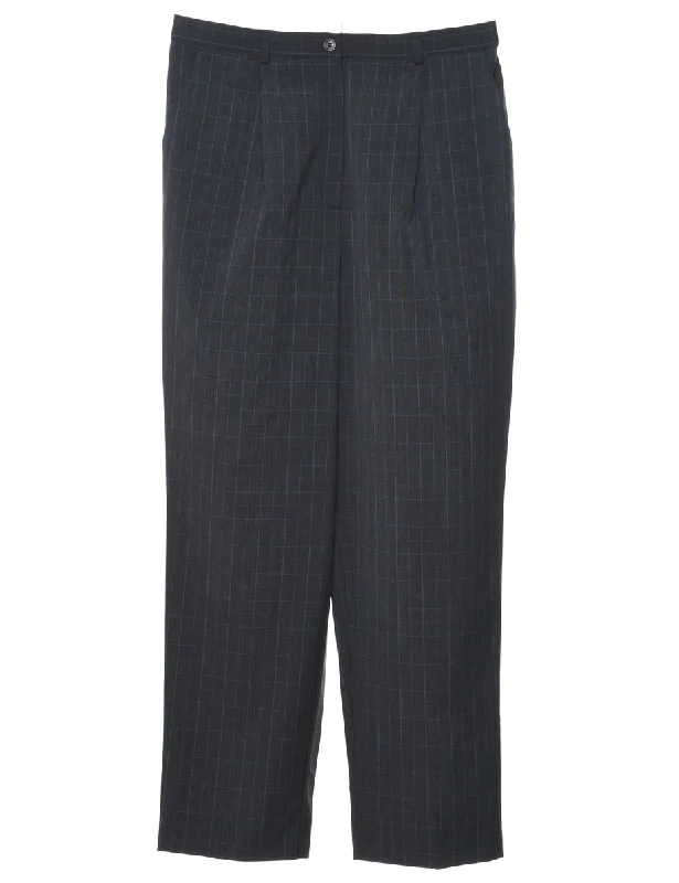 Sag Harbor Checked Trousers - W32 L30 Trousers Floral Bohemian