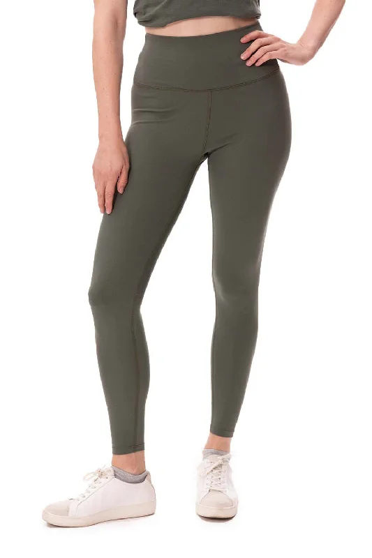 Threadfast Apparel Womens Impact Leggings w/ Pocket - Army Green Fashionable Minimal Active Leggings Threadfast Apparel Womens Impact Leggings w/ Pocket - Army Green Fashionable Minimal Active Leggings