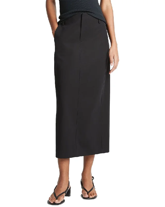 Vince Straight Fit Trouser Skirt Trousers Striped Patterned