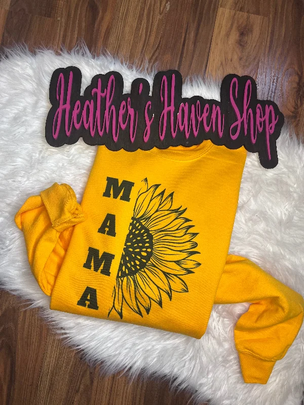 Ma sunflower hoodie Hoodie with Raw Hem Edgy Unfinished