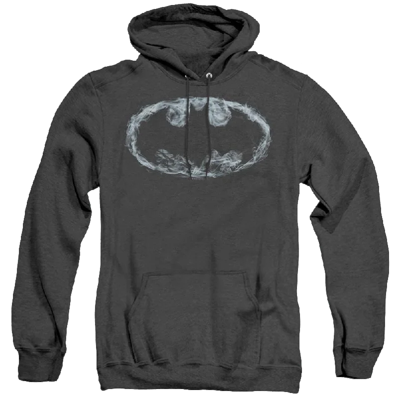 Dc Batman Smoke Signal - Heather Pullover Hoodie V-Neck Stylish Pullover