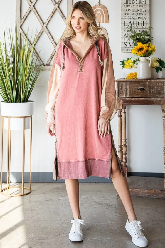 Pullover Hoodie Dress Hoodie with Sequins Glamorous Eye-catching