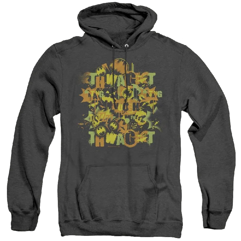 Dc Batman Halloween Knight Sounds - Heather Pullover Hoodie Lantern Sleeve Elegant