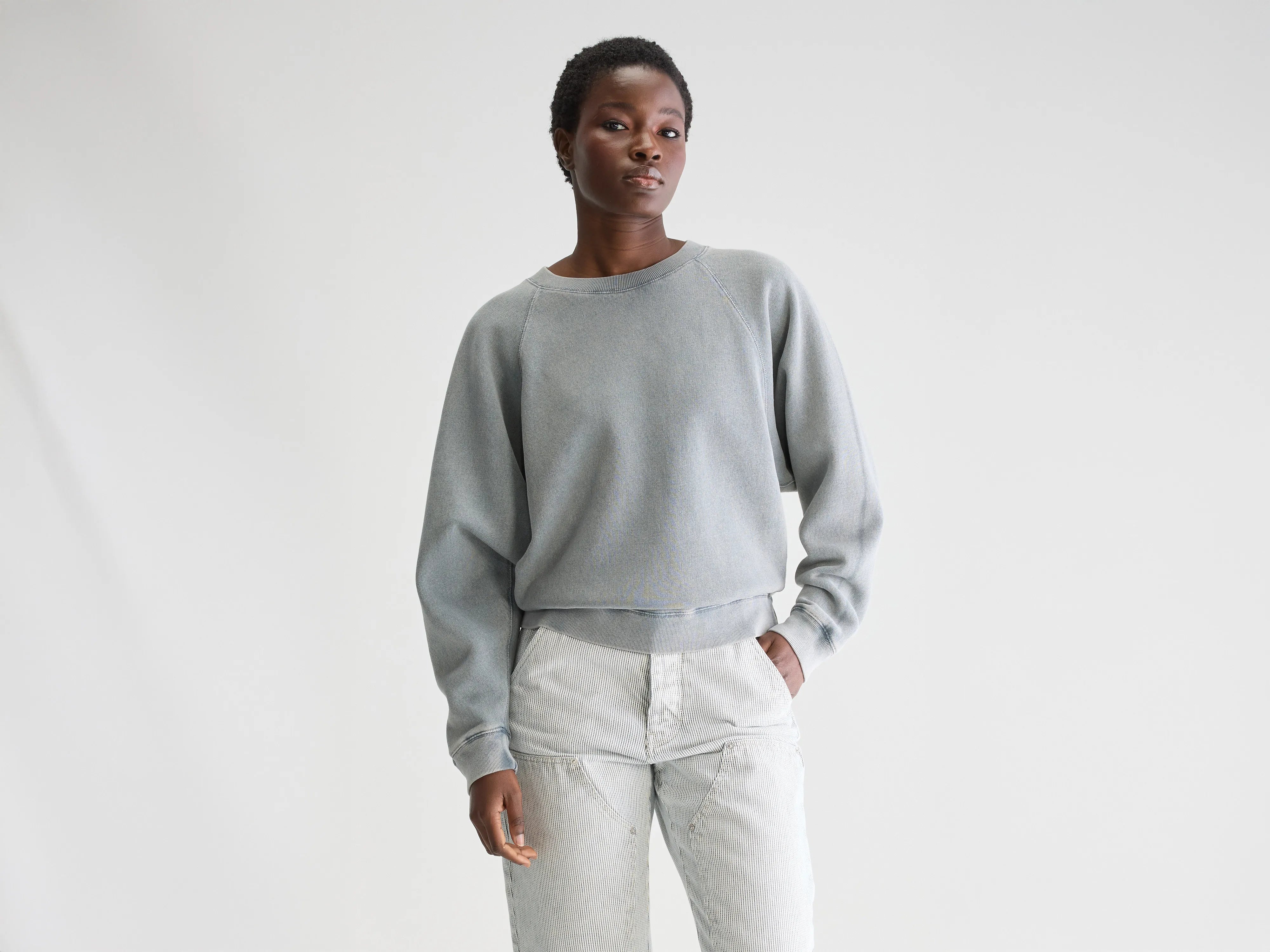 Fella relaxed sweatshirt (251 / W / METEORITE) Hoodie with Drop Shoulder Relaxed Streetwear