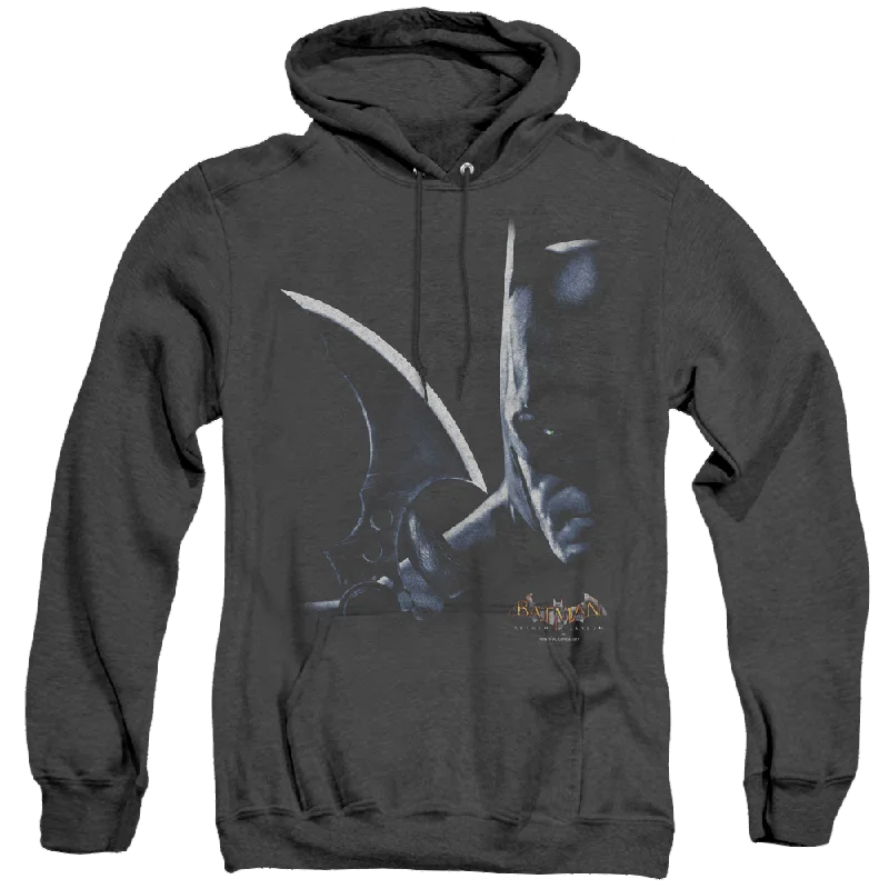 Batman Arkham Asylum Arkham Batman - Heather Pullover Hoodie Short Sleeve Top
