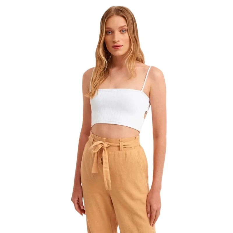 OXXO - Open Back Textured Super Soft Crop Top Machine Wash Dry Clean Hand Wash