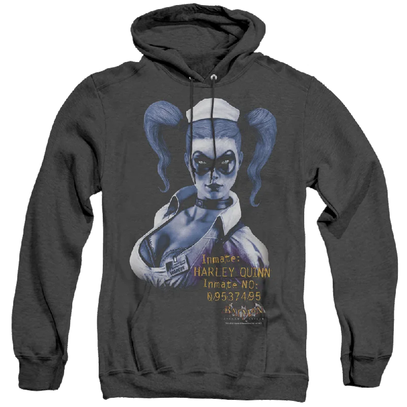 Harley Quinn Arkham Harley Quinn - Heather Pullover Hoodie Open Front Cardigan