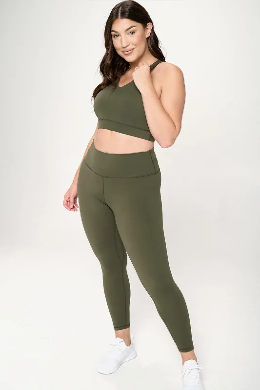 PLUS SIZE SUPER SOFT Sport Bra and Leggings Active Set Comfortable Bootcut Workout Leggings PLUS SIZE SUPER SOFT Sport Bra and Leggings Active Set Comfortable Bootcut Workout Leggings