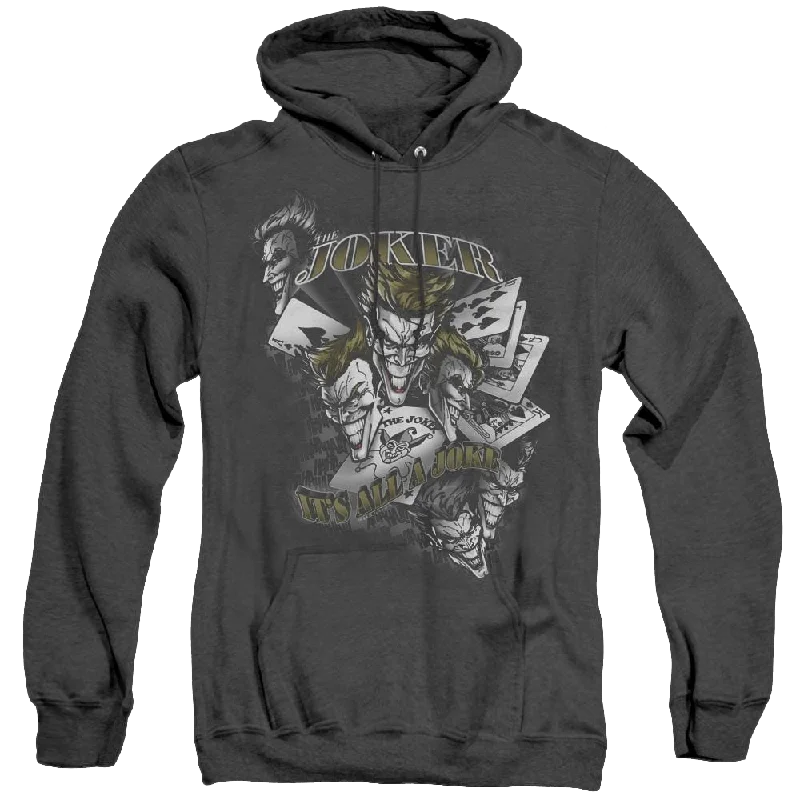 Dc Batman Its All A Joke - Heather Pullover Hoodie Puff Sleeve Stylish
