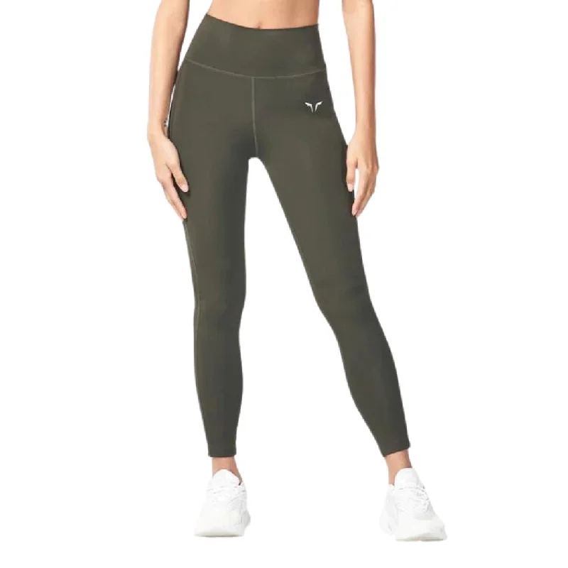 Essential Cropped Leggings Comfortable Ribbed Sports Leggings