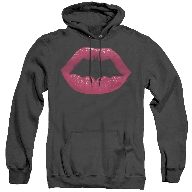 Dc Batman Bat Kiss - Heather Pullover Hoodie Slit Sleeve Stylish