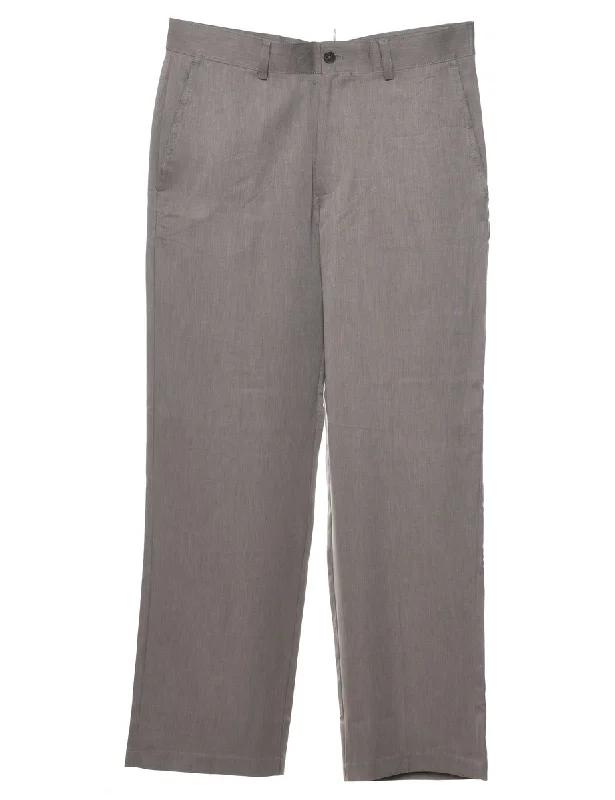 Izod Grey Trousers - W32 L30 Trousers fashionable chic