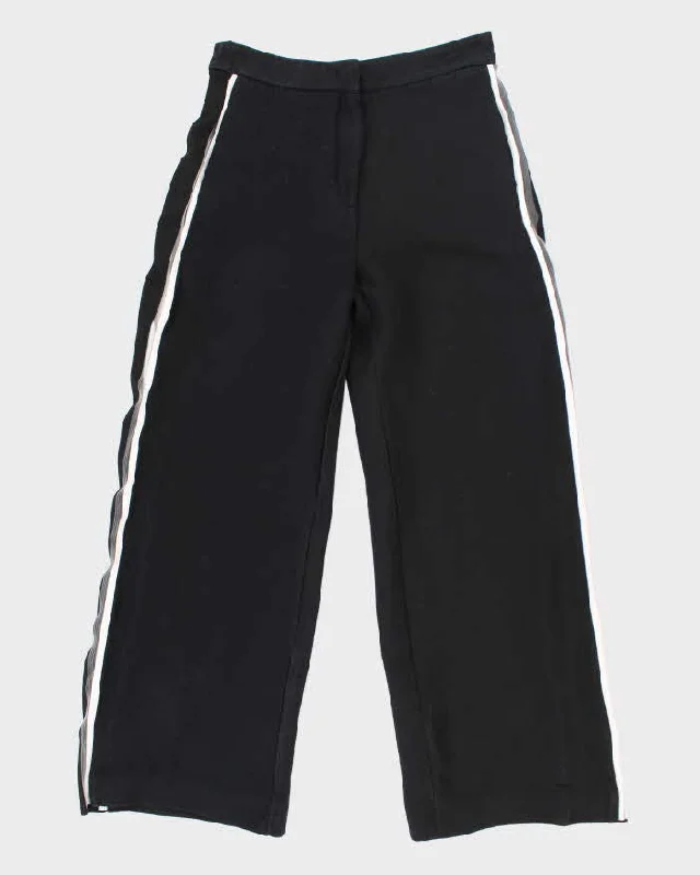 Fendi Wool & Silk Wide Leg Suit Trousers - W30 L31 Trousers Ceremony Elegant