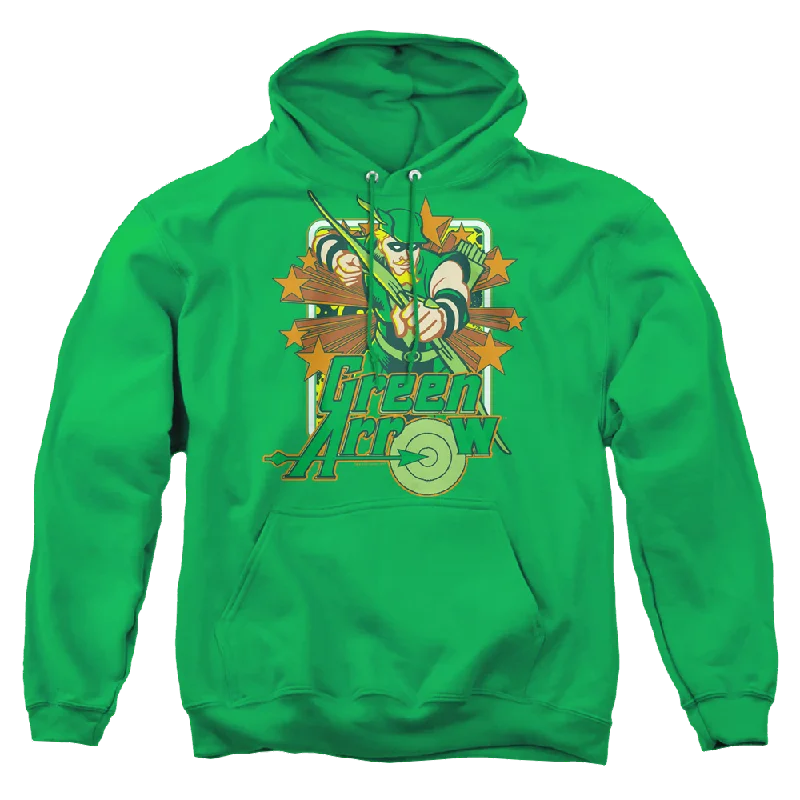 Green Arrow Green Arrow Stars - Pullover Hoodie Open Front Cardigan