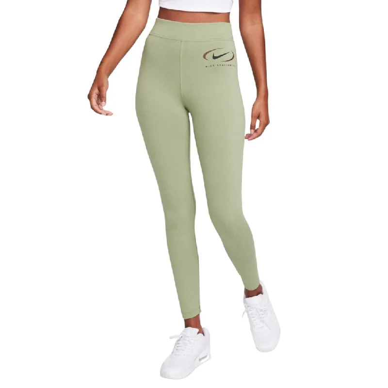 Printed Swoosh Leggings Fashionable Seamless Leggings