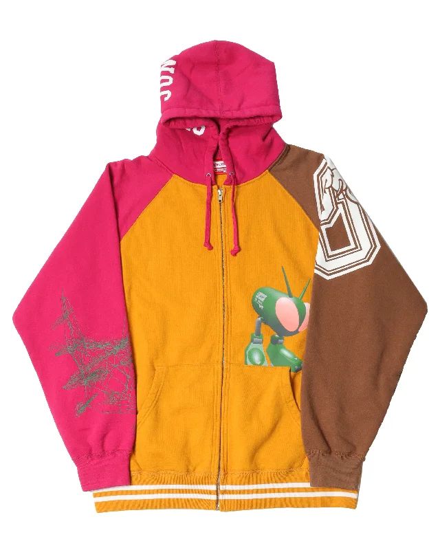 Junya Zip Up Hoodie Hoodie with Longline Fit Extended Stylish