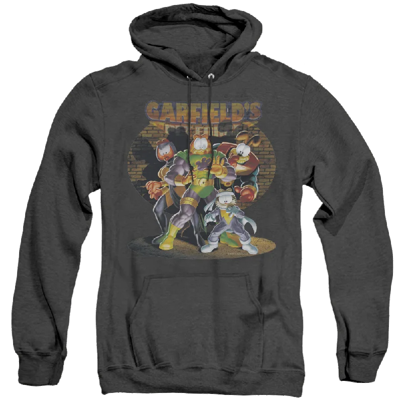Garfield Spotlight - Heather Pullover Hoodie Square Neck Pullover