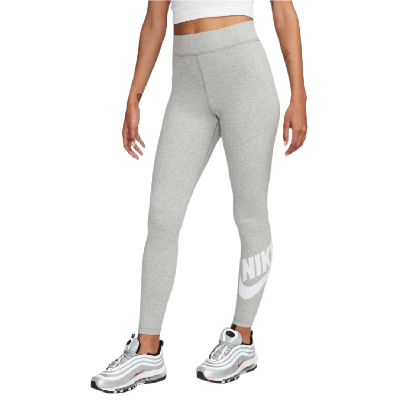 Classic High-Waisted Graphic Leggings Fashionable Solid Color Tights