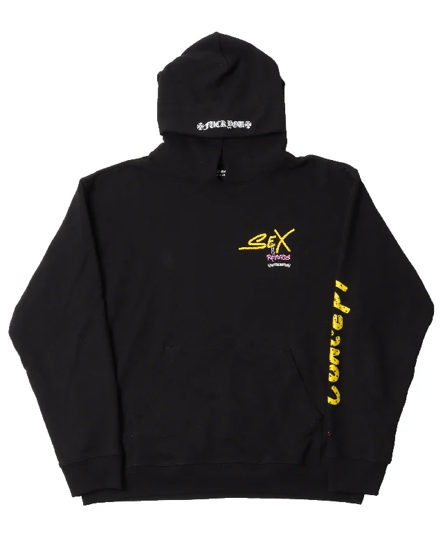 Matty Boy Sex Records Hoodie Hoodie with Set-In Sleeves Structured Classic