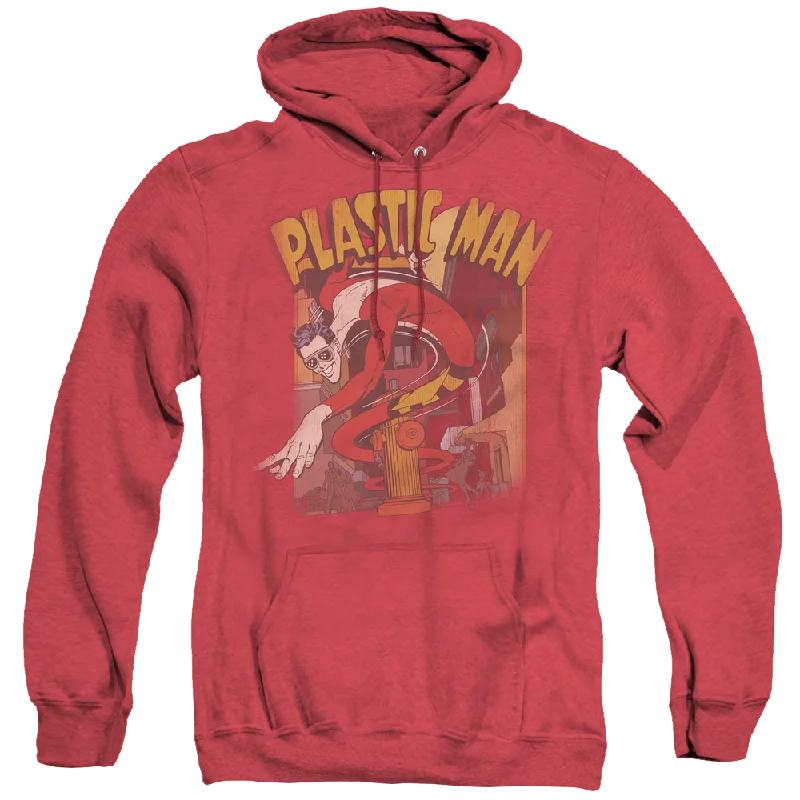 Plastic Man Plastic Man Street - Heather Pullover Hoodie Scalloped Neck Pullover