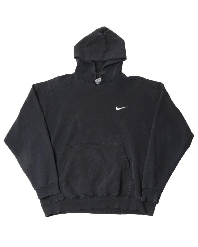 Vintage Swoosh Hoodie Hoodie with Turtle Neck Cozy Winter