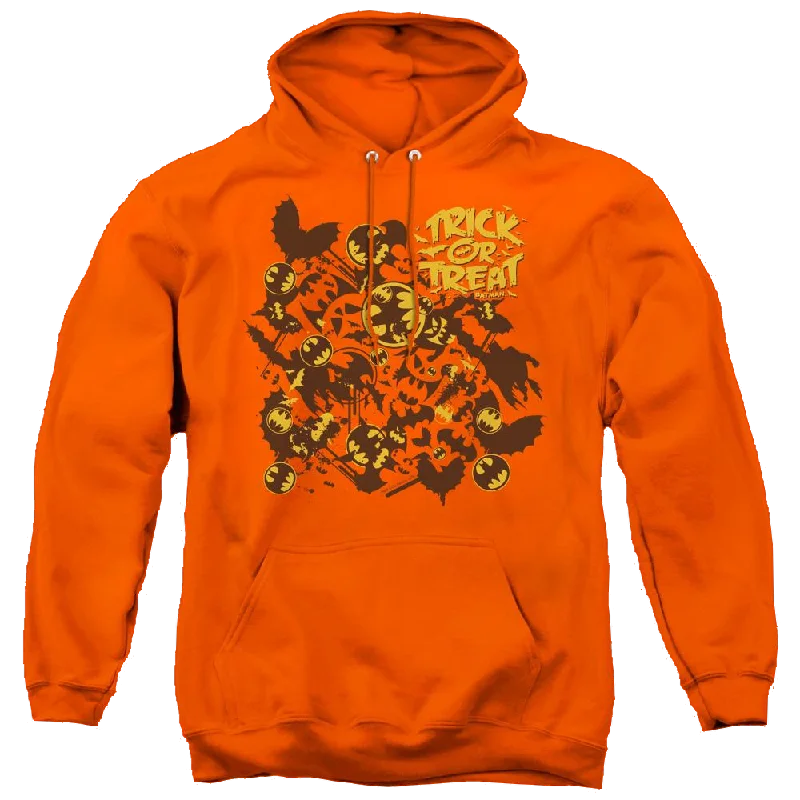 Dc Batman Trick Or Treat Collage - Pullover Hoodie Leg Sleeve Comfort