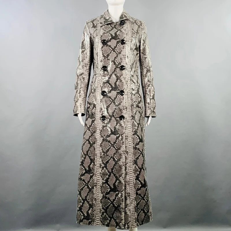 STAND STUDIO Size M Sasha Grey Black Polyester Blend Snakeskin Print Coat Bolero Crop Top Camisole STAND STUDIO Size M Sasha Grey Black Polyester Blend Snakeskin Print Coat Bolero Crop Top Camisole