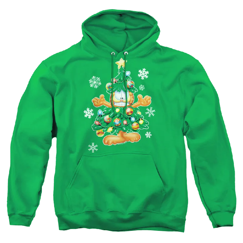 Garfield Tree - Pullover Hoodie Tapered Sleeve Pullover