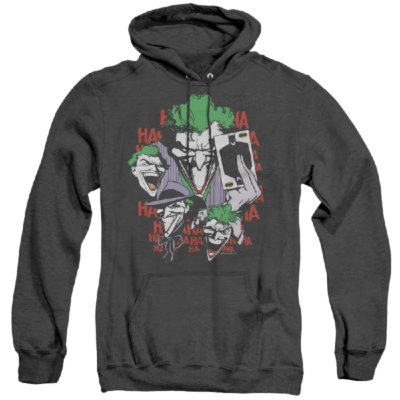 Joker, The Four Of A Kind - Heather Pullover Hoodie Bardot Neck Top