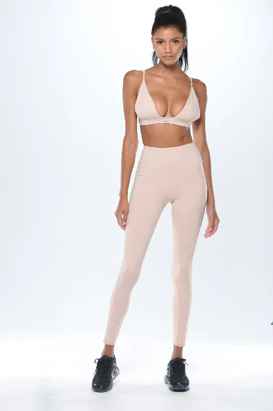 Performance Leggings - Blush Pink Casual Black Leggings