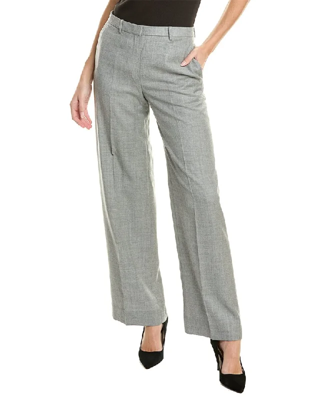 Theory Wool Wide Trouser Trousers Corduroy Warm