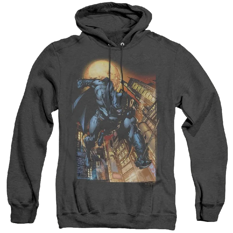 Dc Batman The Dark Knight #1 - Heather Pullover Hoodie Tapered Sleeve Pullover