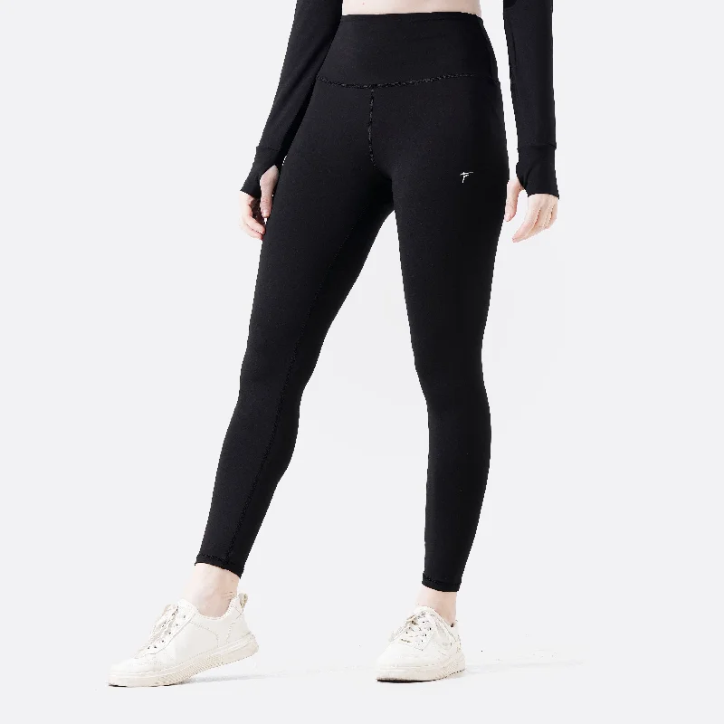 Tf-Black Velocity Power Leggings Stylish Patterned Active Leggings