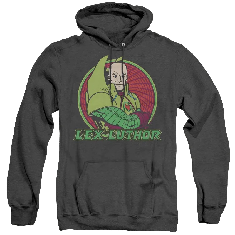 More Dc Characters Lex Luthor - Heather Pullover Hoodie Cold Shoulder Design