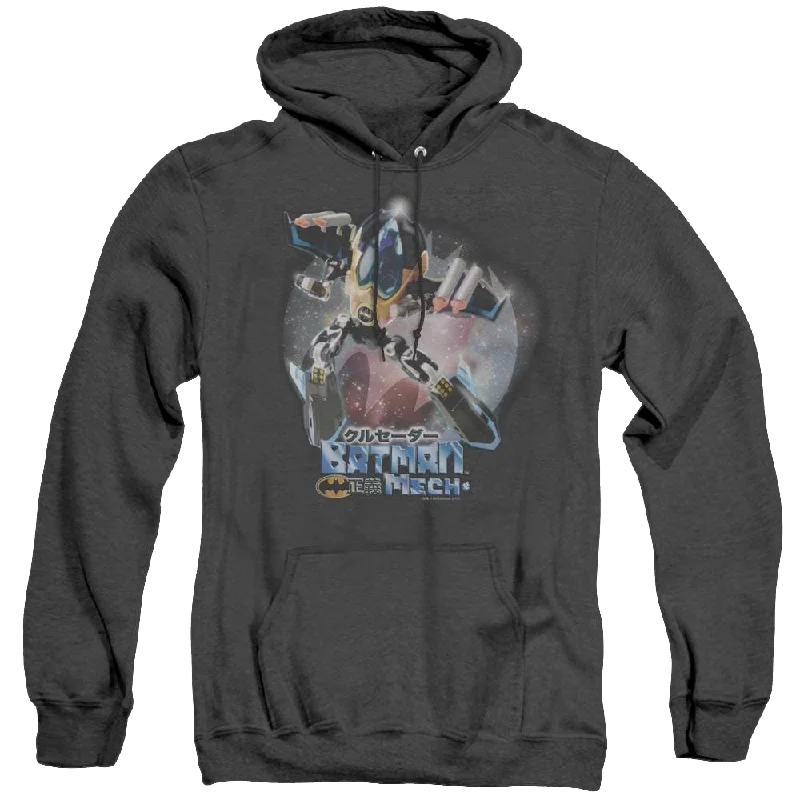 Dc Batman Batman Mech - Heather Pullover Hoodie Angora Wool Cozy