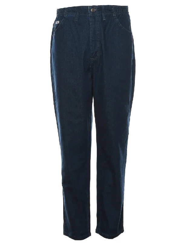 Lee Dark Wash Denim Trousers - W32 L31 Trousers Modern Contemporary