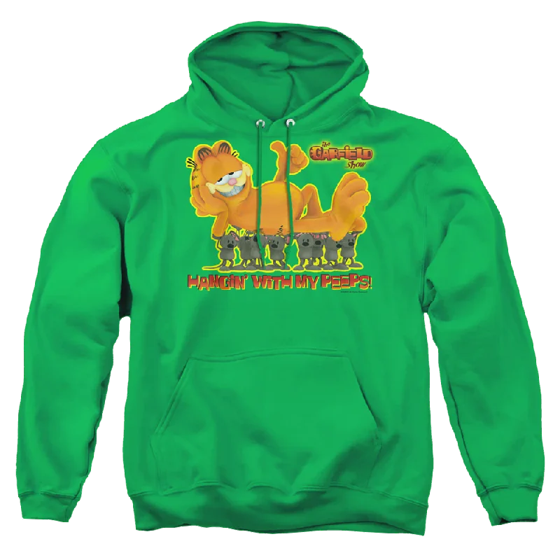 Garfield My Peeps - Pullover Hoodie Open Neck Pullover