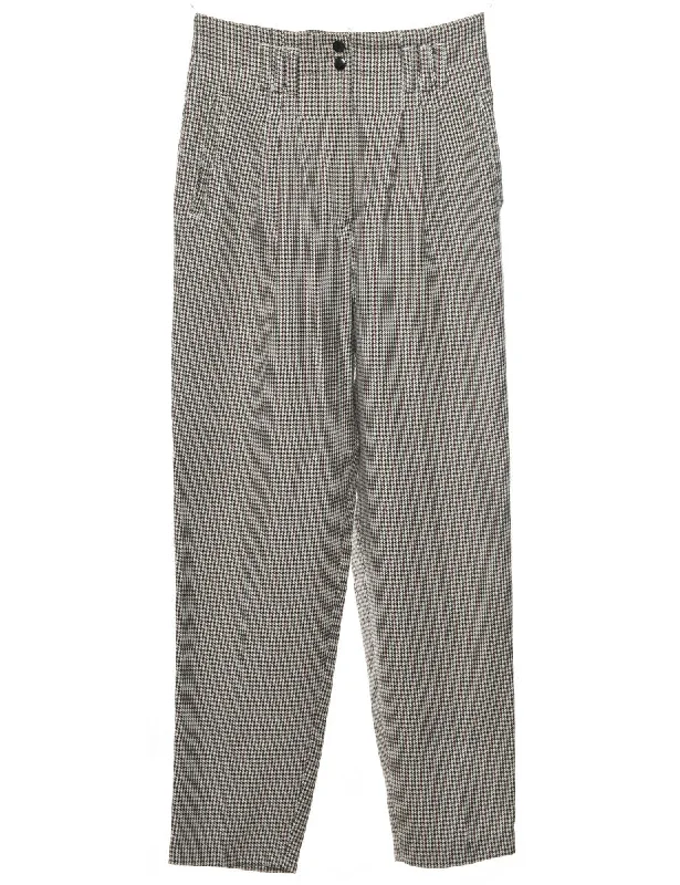 Dogtooth Trousers - W28 L29 Trousers fashionable trendy
