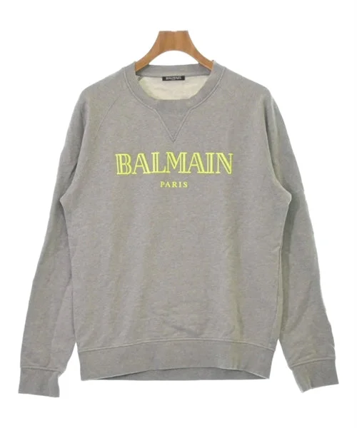 BALMAIN Sweatshirts Hoodie with High Neck Warm Protective
