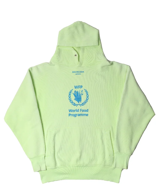 "World Food Program" Hoodie Hoodie with Drop Shoulder Relaxed Streetwear