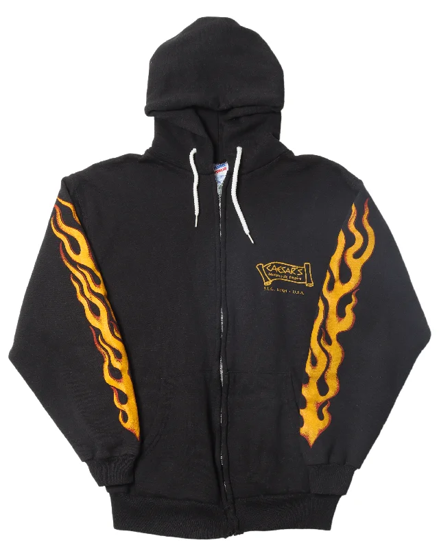 "Caesars Motorcycle Empire" Zip-Up Hoodie Hoodie with Pastel Soft Subtle