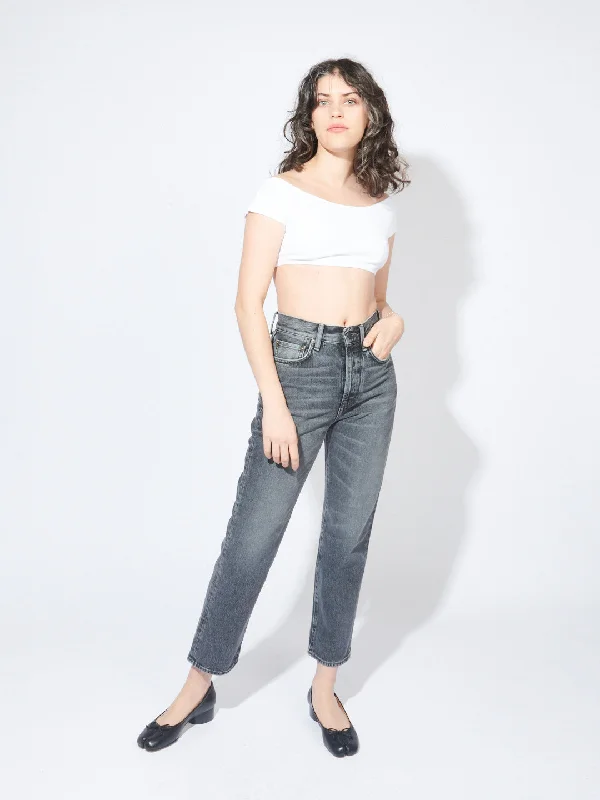 White Salinas Crop Top Chenille Blend Fleece Blend Nylon Blend