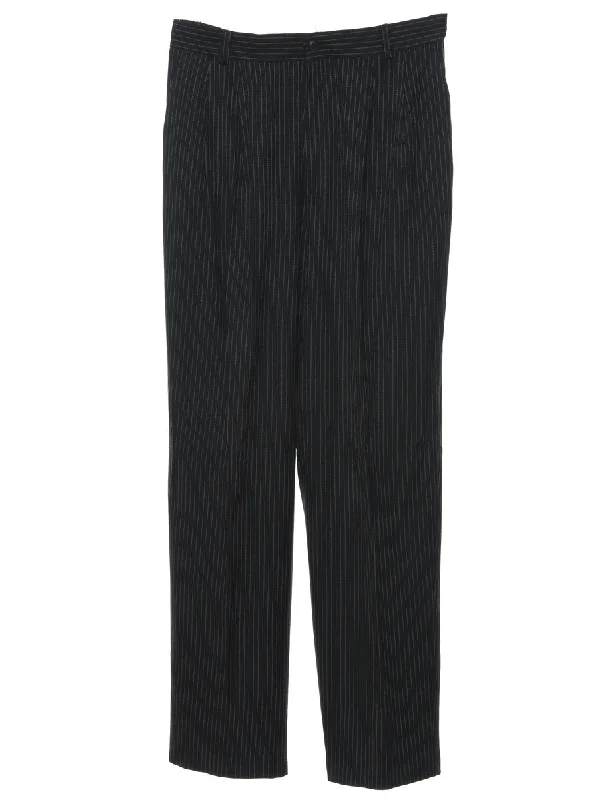 Joan Walters Pinstriped Trousers - W31 L30 Trousers Cargo pockets