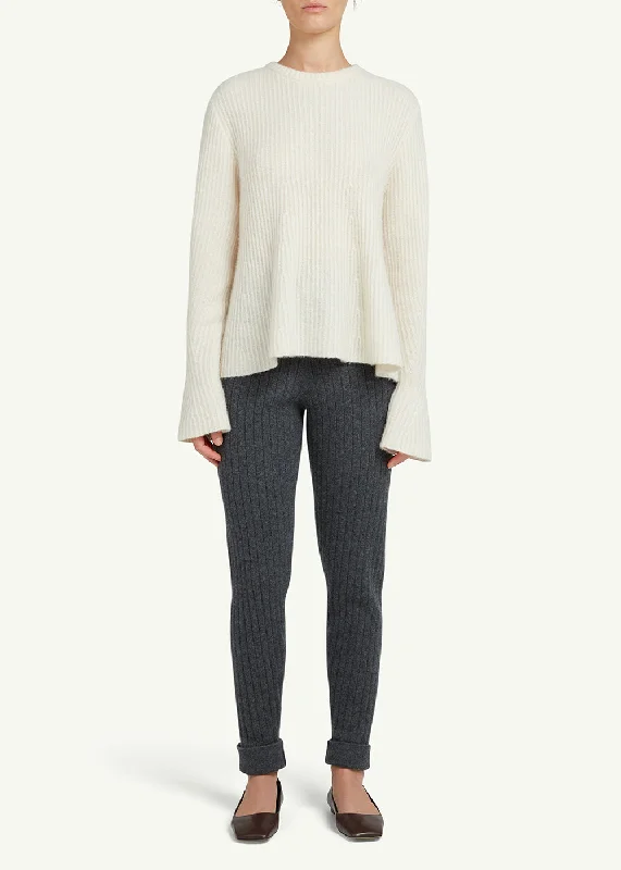 Luz Ribbed Trousers Trousers Harem Relaxed Fit