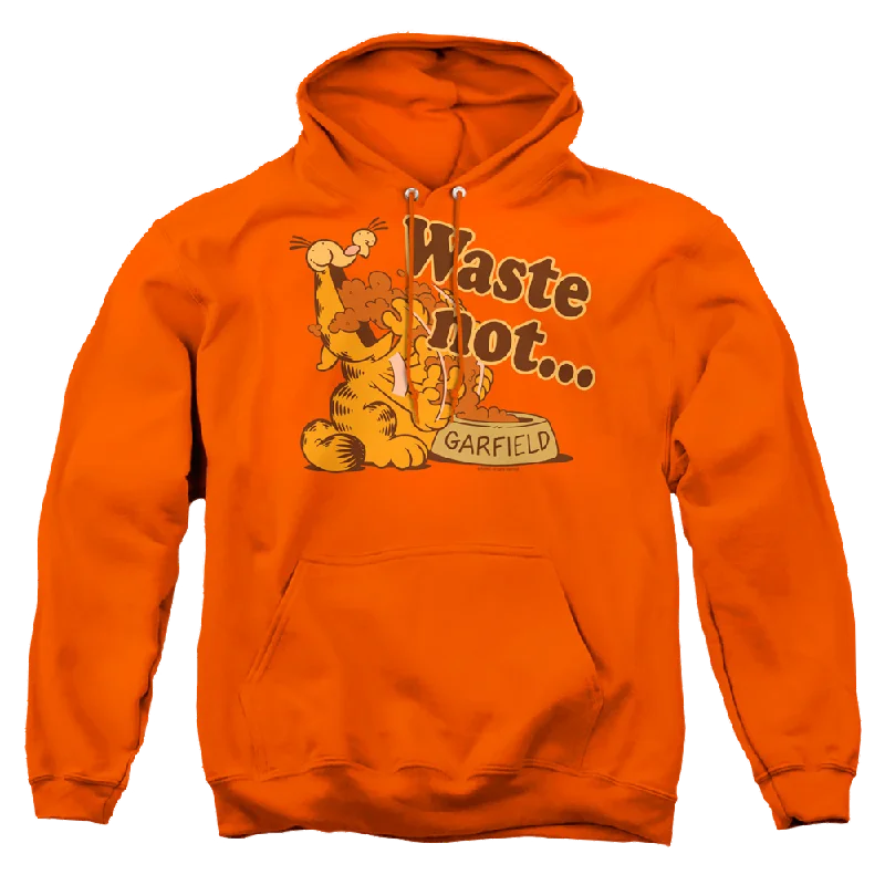 Garfield Waste Not - Pullover Hoodie Kimono Neck Pullover