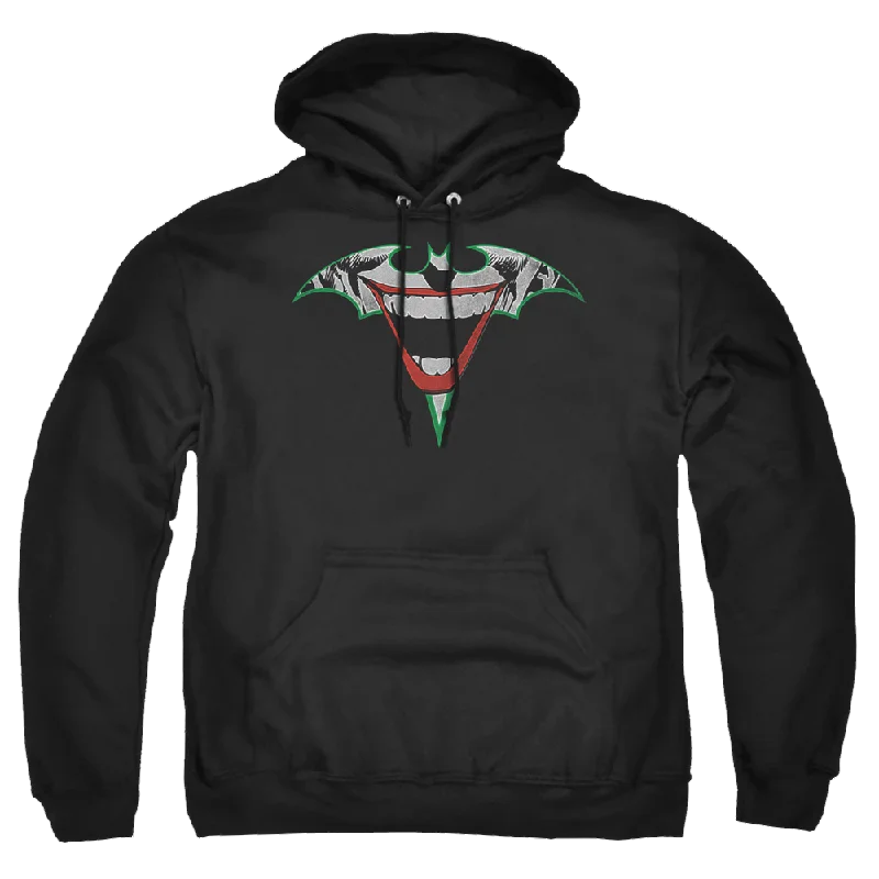 Joker, The Joker Bat Logo - Pullover Hoodie Hooded Pullover Sweater