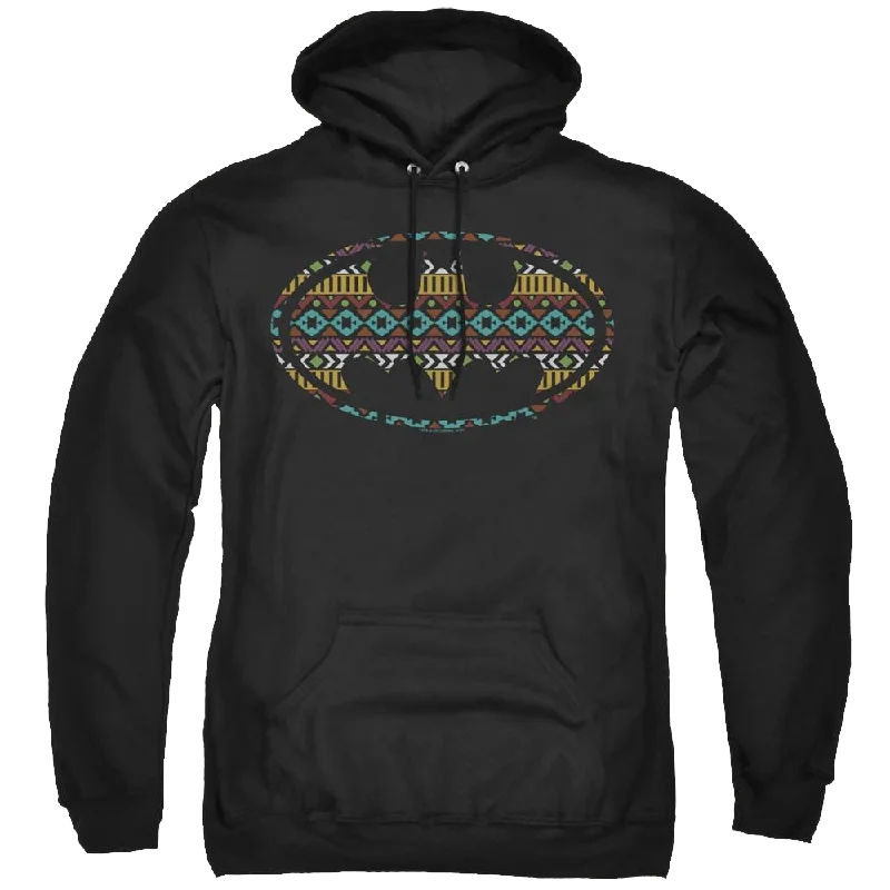 Dc Batman Aztec Fill - Pullover Hoodie Spaghetti Sleeve Top