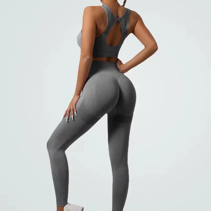 ZOEYEAR Seamless Yoga Set Women Beauty Back Sports Bra+ Hip Lifting Leggings Workout Set Breathable Fitness Set Gym Clothing Trendy Activewear Leggings ZOEYEAR Seamless Yoga Set Women Beauty Back Sports Bra+ Hip Lifting Leggings Workout Set Breathable Fitness Set Gym Clothing Trendy Activewear Leggings