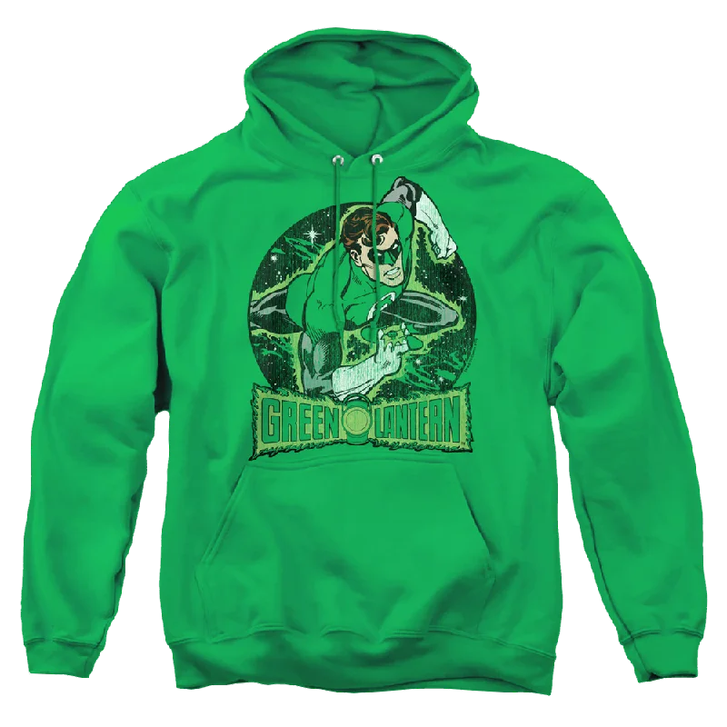 Green Lantern In The Spotlight - Pullover Hoodie Short Sleeve Top